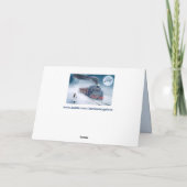 Weihnachtszug-Grußkarte Feiertagskarte (Rückseite)