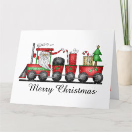 Weihnachtszug Holiday Hinzufügen Dankeskarte