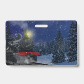 Weihnachtszug im Schnee Ausweis (Rückseite)