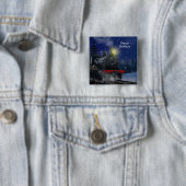 Weihnachtszug im Schnee Button (Beispiel)