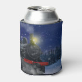 Weihnachtszug im Schnee Dosenkühler (Kanne Vorderseite)