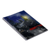 Weihnachtszug im Schnee Notizblock (Rechte Seite)