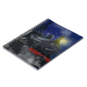 Weihnachtszug im Schnee Notizblock (Linke Seite)