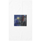 Weihnachtszug im Schnee Tischdecke (Vorderseite)