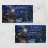 Weihnachtszug im Schnee Visitenkarte (Vorne/Hinten)