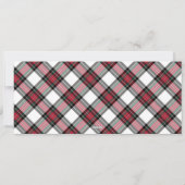 Weihnachtszug in Schnee Weihnachtsgeschenkgutschei Feiertagskarte (Rückseite)