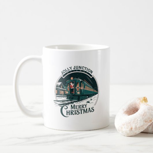 Weihnachtszug Kaffeetasse (Mit Donut)