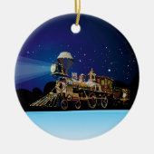 Weihnachtszug Keramik Ornament (Vorne)