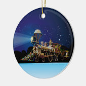 Weihnachtszug Keramik Ornament (Links)