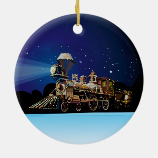 Weihnachtszug Keramik Ornament (Hinten)