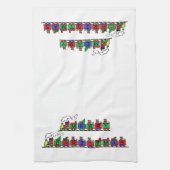 Weihnachtszug Küchentuch (Vertikal)