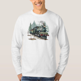 Weihnachtszug Langschläfer T - Shirt