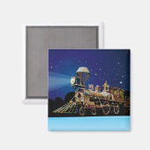 Weihnachtszug Magnet (Vorderseite/Rückseite)