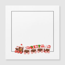 Weihnachtszug Magnetkarte
