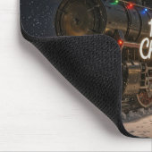 Weihnachtszug mit bunten Lichtern Mousepad (Ecke)