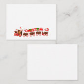 Weihnachtszug Mitteilungskarte (Vorne/Hinten)