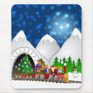 Weihnachtszug Mousepad