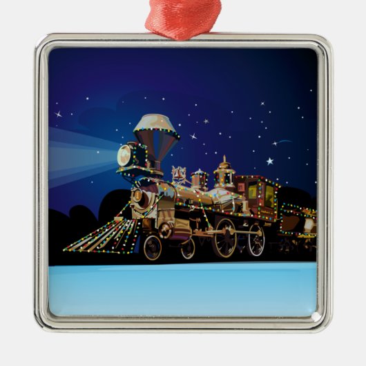 Weihnachtszug Ornament Aus Metall (Vorne)