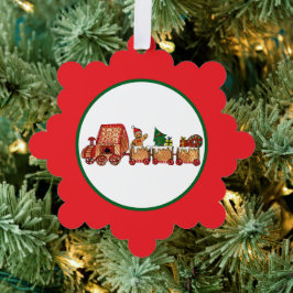 Weihnachtszug Ornament Karte