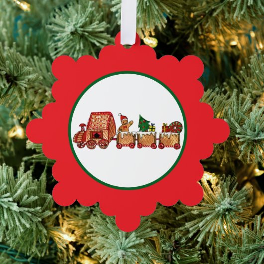 Weihnachtszug Ornament Karte (Insitu (Baum))