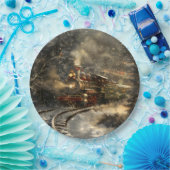 Weihnachtszug Pappteller (Party)