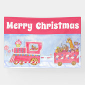 Weihnachtszug-Party-Banner-Dekoration  Banner (Horizontal)