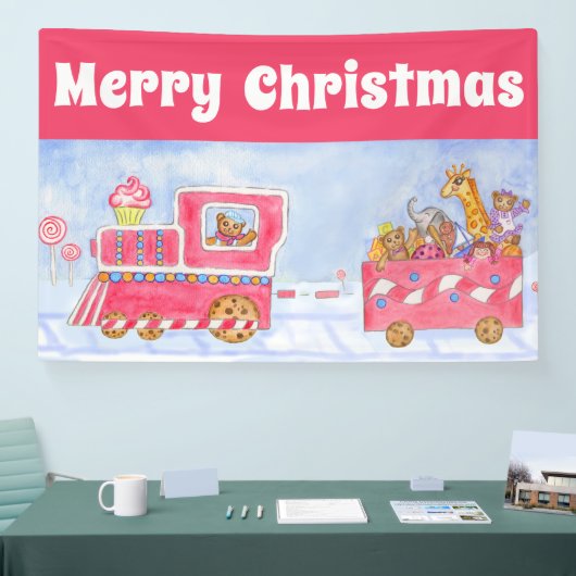 Weihnachtszug-Party-Banner-Dekoration  Banner (Messe)