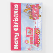 Weihnachtszug-Party-Banner-Dekoration  Banner (Vertikal)