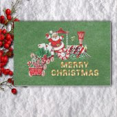 Weihnachtszug Peppermint Wheels Santa Letters Seidenpapier