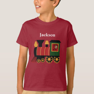 Weihnachtszug Personalisiertes Foto T-Shirt