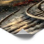 Weihnachtszug Poster (Ecke)