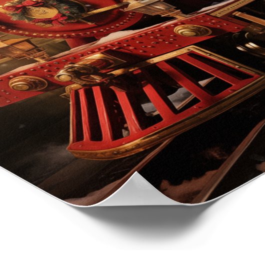 Weihnachtszug Poster (Ecke)