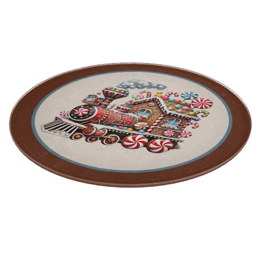 Weihnachtszug Schneidebrett (Ecke)