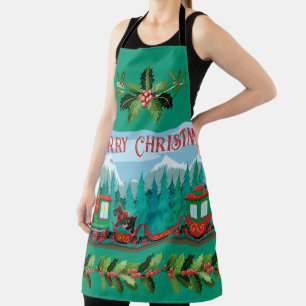 Weihnachtszug Schürze