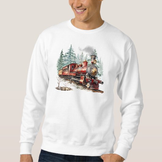 Weihnachtszug Sweatshirt (Vorderseite)