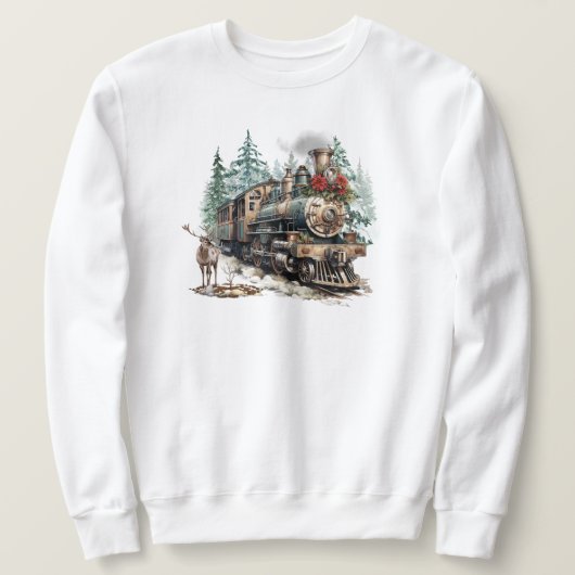 Weihnachtszug Sweatshirt (Design vorne)