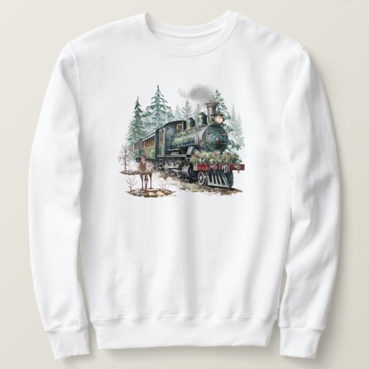 Weihnachtszug Sweatshirt (Design vorne)