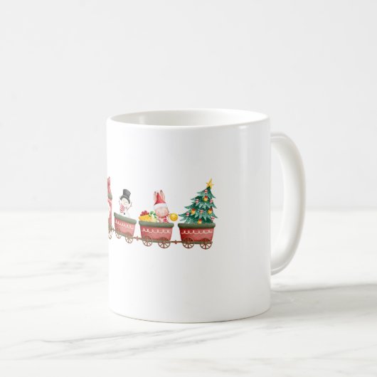 Weihnachtszug-Tasse Kaffeetasse (VorderseiteRechts)