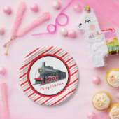 Weihnachtszug-Teller Pappteller (Party)