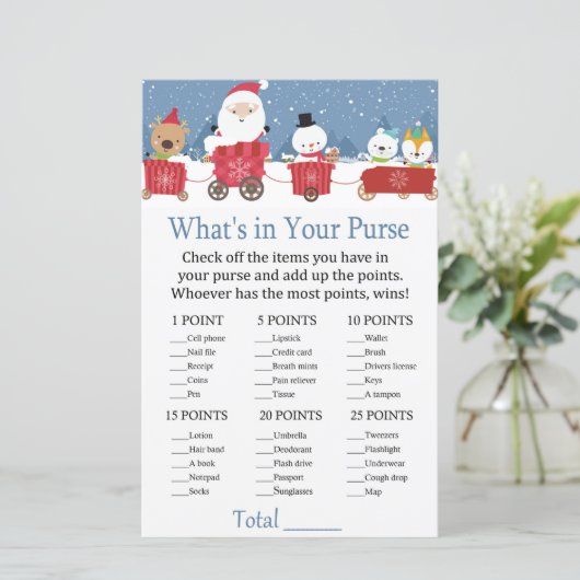 Weihnachtszug Was ist in deinem Handyspiel? (Stehend Vorderseite)