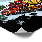 Weihnachtszug Weihnachten Glauben Polar Express Xm Poster (Ecke)