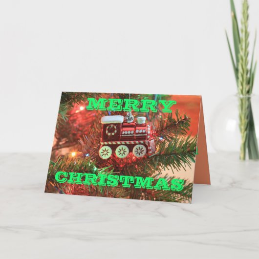 Weihnachtszug Weihnachtskarte Feiertagskarte (Vorderseite)