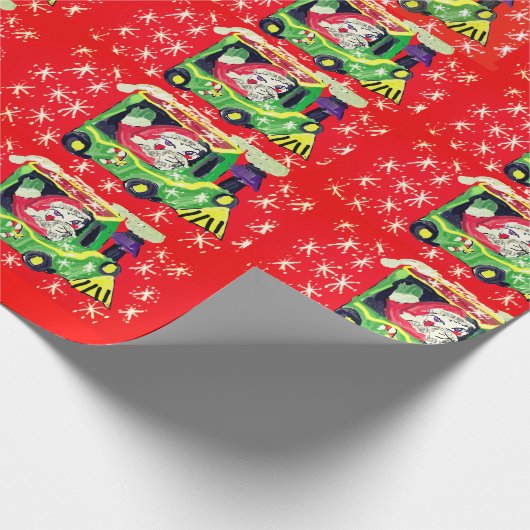 Weihnachtszugfahrt Geschenkpapier (Ecke)