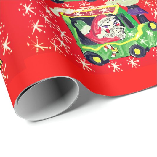 Weihnachtszugfahrt Geschenkpapier (Rolleneckpunkt)