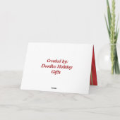 Weihnachtszugkarte Feiertagskarte (Rückseite)