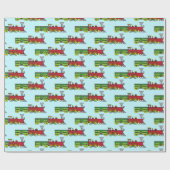 Weihnachtszugpapier Geschenkpapier (Flach)