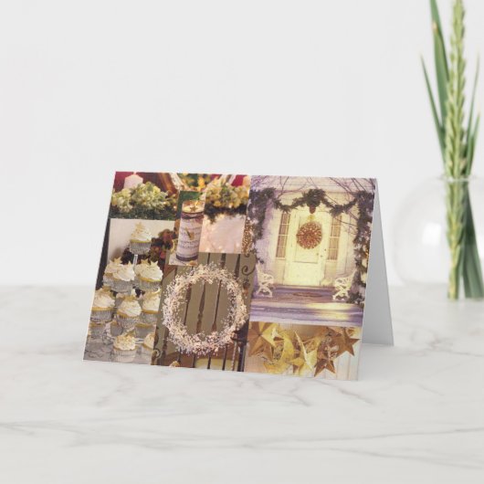 WeihnachtsZuhause Feiertagskarte (Vorderseite)