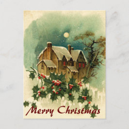 WeihnachtsZuhause-Postkarte Feiertagspostkarte