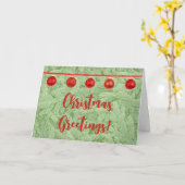 Weihnachtszweige - Grußkarte Karte (Gelbe Blume)