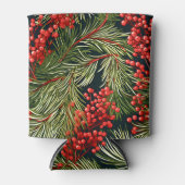 Weihnachtszweige und Berries Dosenkühler (Vorderseite)